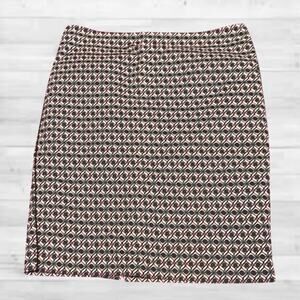 Adrianna Papell Office Geometric Pattern Pencil Skirt, business causal, Sz 12
